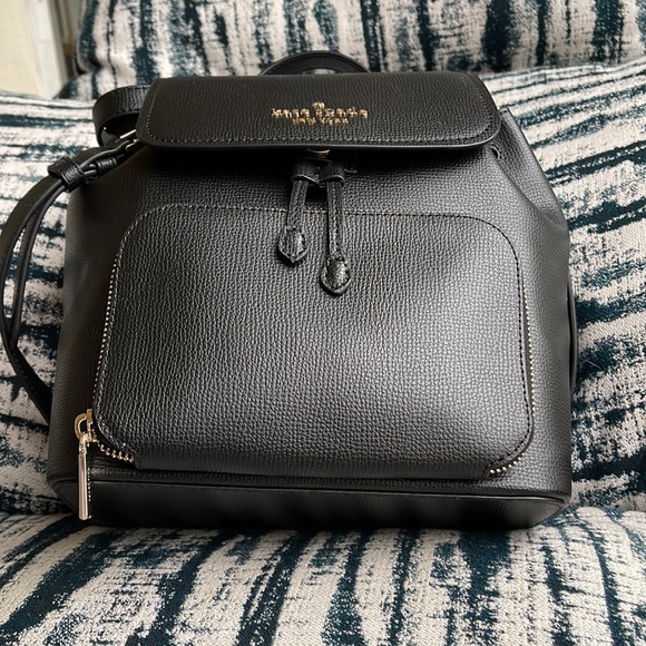 kate spade Bags Kate Spade Darcy Flap Backpack Black Poshmark